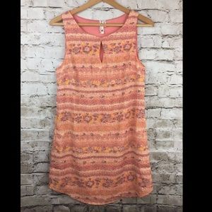 Pink Owl Shift Dress Sheath Sleeveless